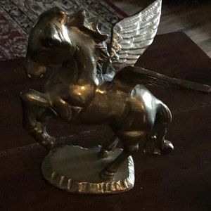 Brass Peagus (horse) 6” x 5” wide